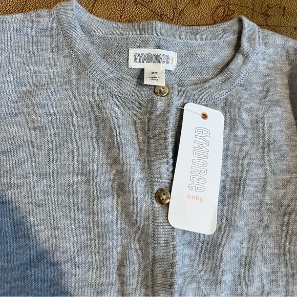 NWT Gymboree gray with gold buttons cardigan 2T - Picture 3 of 4